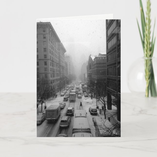 Manhattan Winter Helgkort (Framsida)