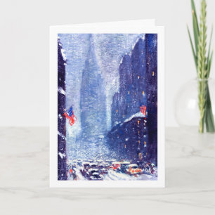 Manhattan Winter Scene. Jul Helgkort