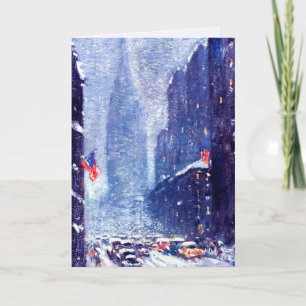 Manhattan Winter Scene. Jul Helgkort