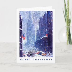 Manhattan Winter Scene. Jul Helgkort