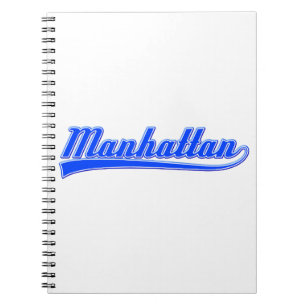 Manhattan with Swash Anteckningsbok Med Spiral