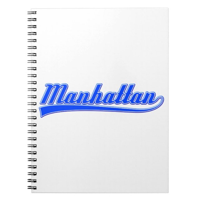 Manhattan with Swash Anteckningsbok Med Spiral (Framsidan)