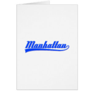 Manhattan with Swash Hälsningskort