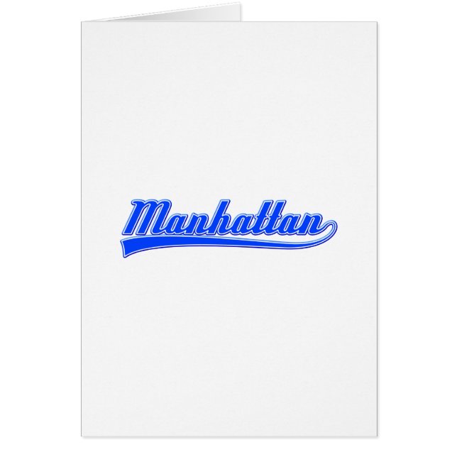 Manhattan with Swash Hälsningskort (Framsidan)