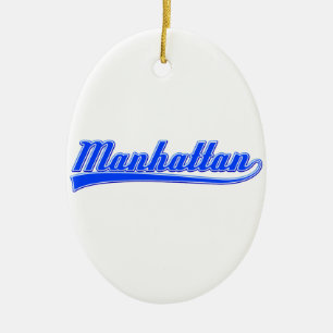 Manhattan with Swash Julgransprydnad Keramik
