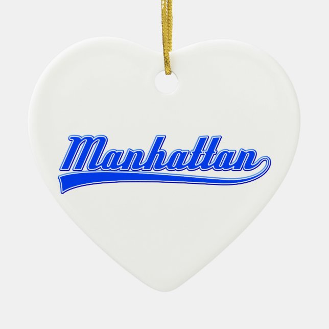 Manhattan with Swash Julgransprydnad Keramik (Framsidan)