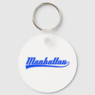 Manhattan with Swash Nyckelring