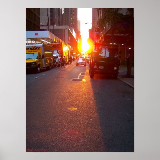 Manhattanhenge Poster (Framsidan)