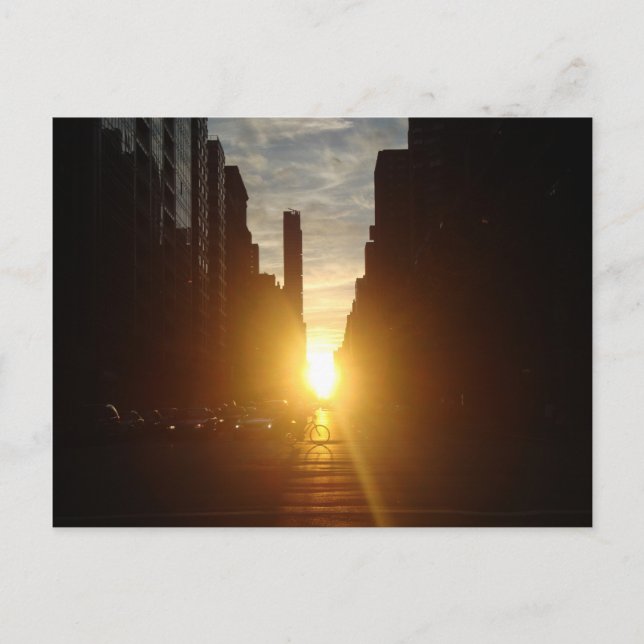 Manhattanhenge-vykort Vykort (Framsida)