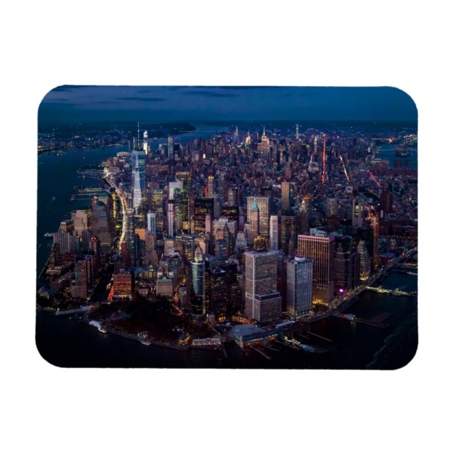 Manhattans flygvy magnet (Horisontell)