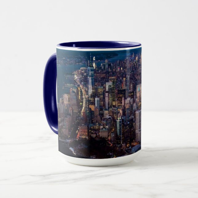 Manhattans flygvy mugg (Framsida vänster)