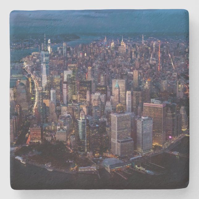 Manhattans flygvy stenunderlägg (Framsidan)