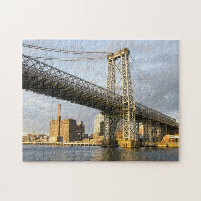Manhatten Bridge New York. Jigszle Puzzle Pussel (Horisontell)