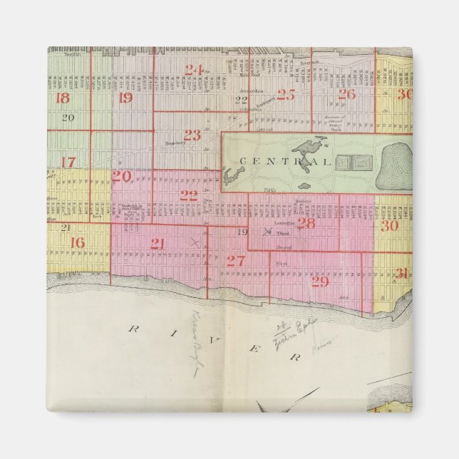 Manhatten, New York 10 Magnet (Framsidan)