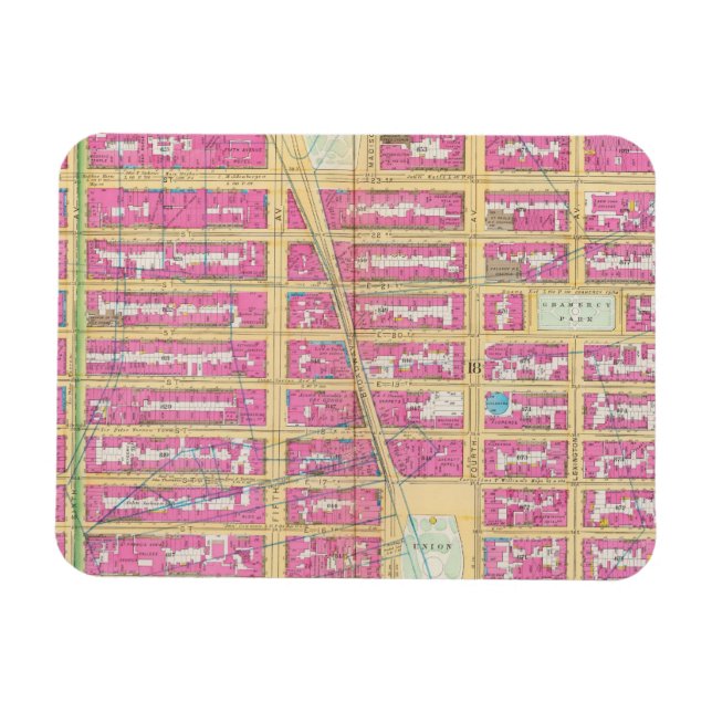 Manhatten, New York 12 Magnet (Horisontell)