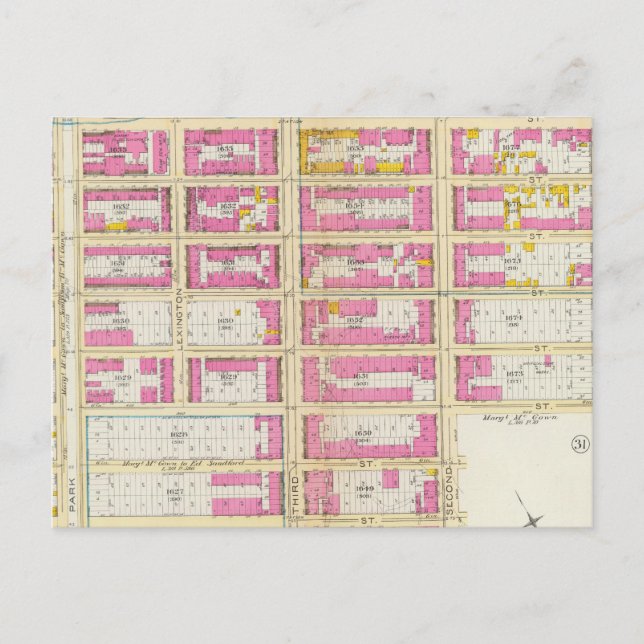 Manhatten, New York 16 Vykort (Framsida)