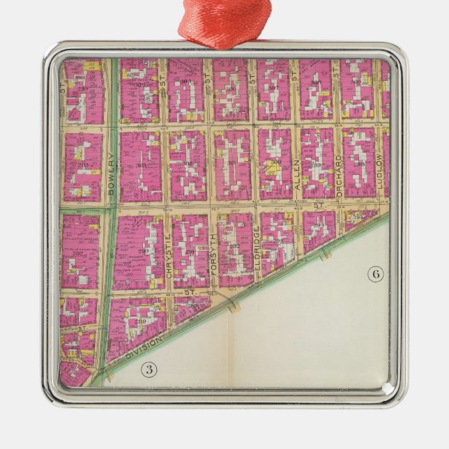 Manhatten New York 20 Julgransprydnad Metall (Framsidan)