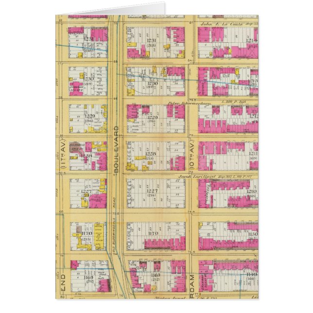 Manhatten, New York 2 Hälsningskort (Framsidan)