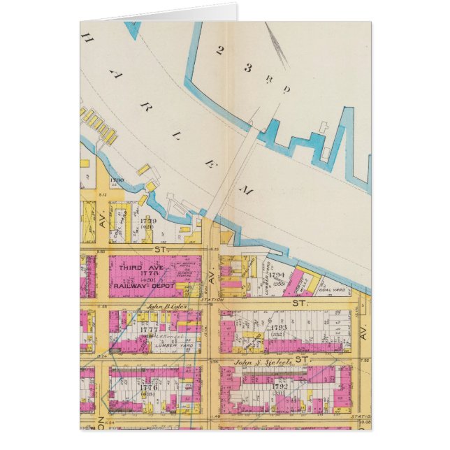 Manhatten, New York 4 Hälsningskort (Framsidan)