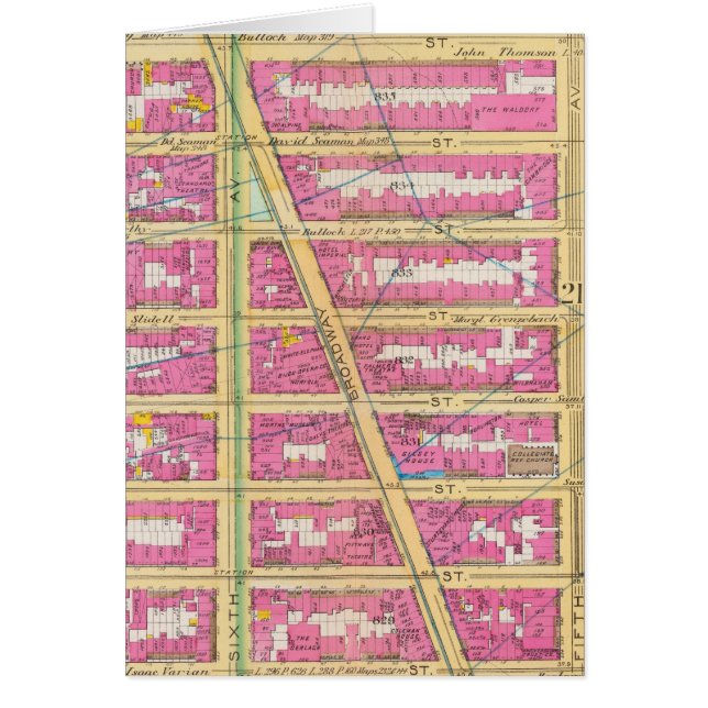 Manhatten, New York 7 Hälsningskort (Framsidan)