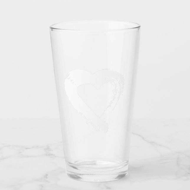 Månhjärta Glas Tumbler (Framsida)