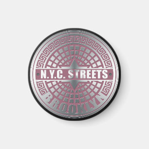 Manhole Covers Brooklyn Magnet