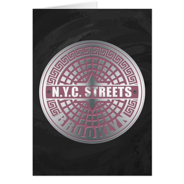 Manhole Covers Brooklyn OBS Kort (Framsidan)