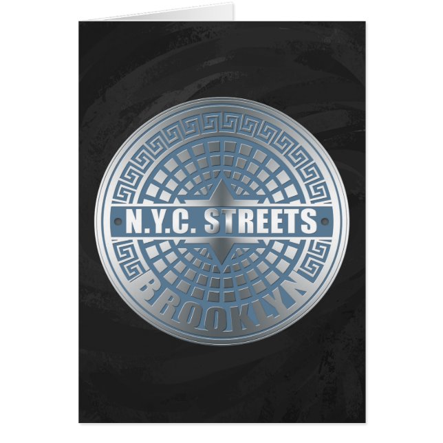 Manhole Covers Brooklyn OBS Kort (Framsidan)