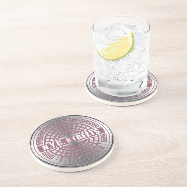 Manhole Covers Brooklyn Underlägg Sandsten (Sidan)