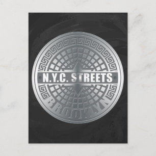 Manhole Covers Brooklyn Vykort