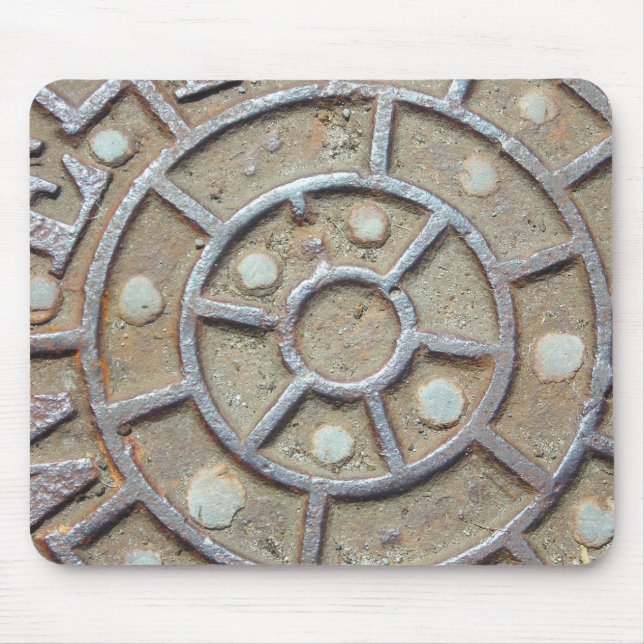 Manhole Mousepad Musmatta (Framsidan)