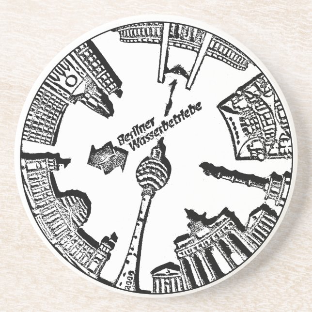 Manholegatan täcker design för Berlin Underlägg (Framsidan)