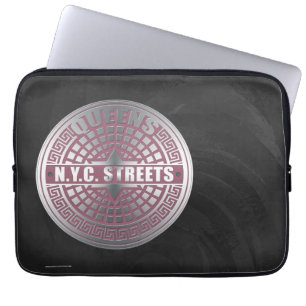 Manholen täcker drottningar laptop sleeve