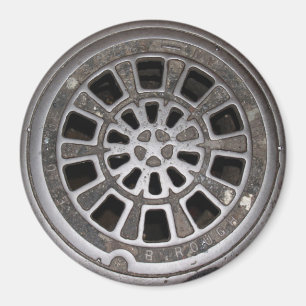 Manholen täcker magnet