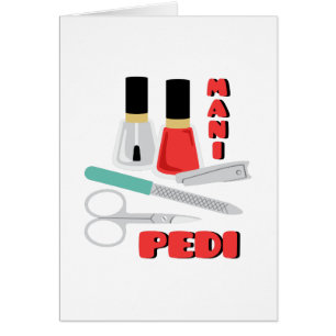 Mani Pedi Hälsningskort