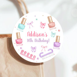 Mani-Pedi Party Manicure Pedicure Nail Polish Gåvor Etiketter