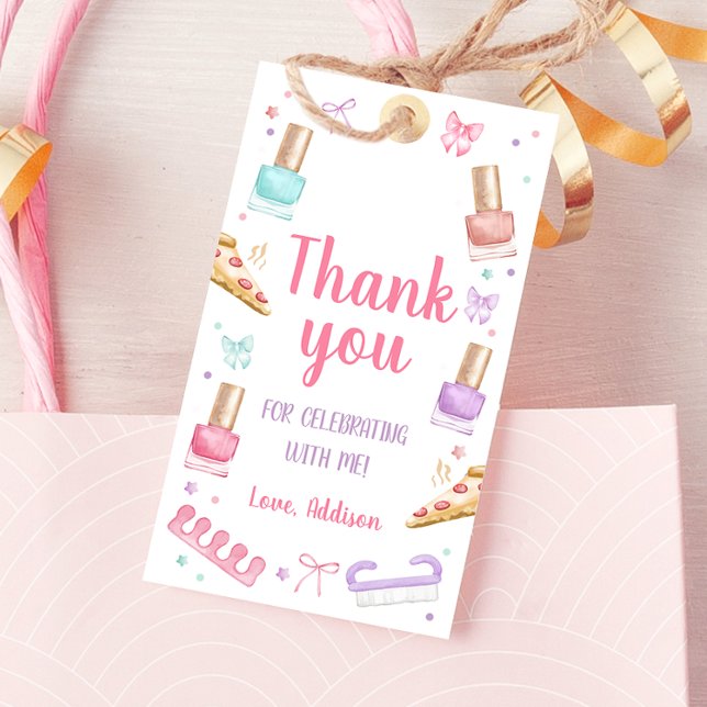 Mani-Pedi Party Manicure Pedicure Nail Polish Presentetikett (Skapare uppladdad)
