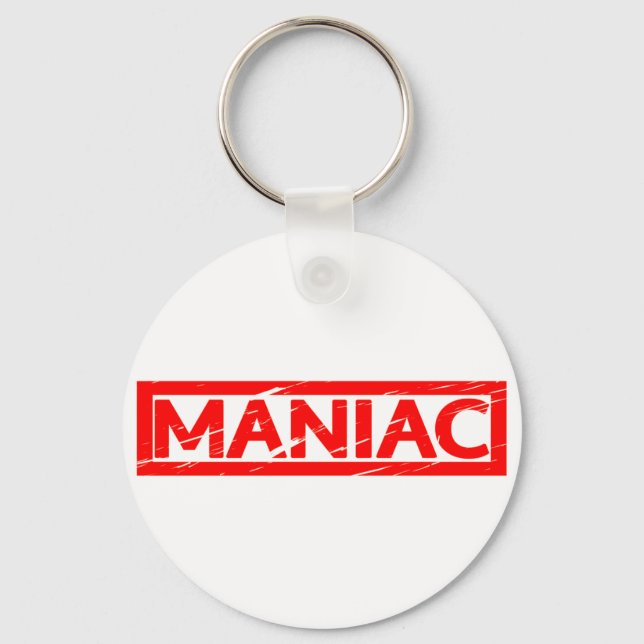 Maniac Frimärke Nyckelring (Framsida)
