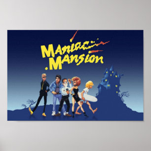 Maniac Mansion 09 Spelskydd Poster