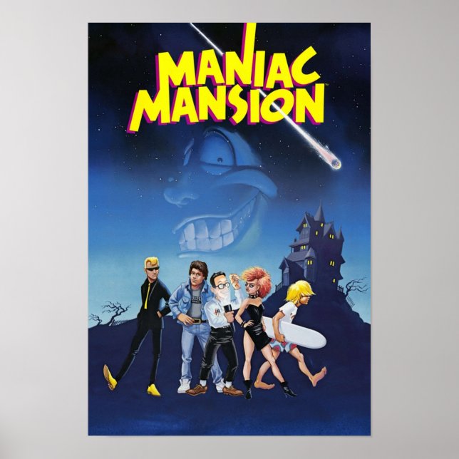 Maniac Mansion Poster (Framsidan)