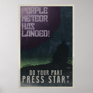 Maniac Mansion Vintage affisch