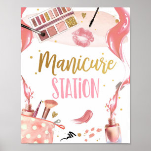 Maniboya Station Spa Party Makeup Glamor Girl Pos Poster