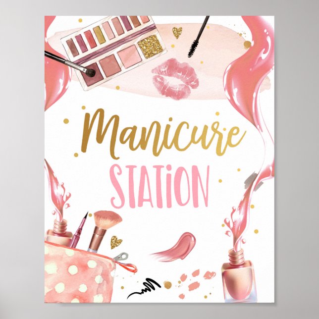Maniboya Station Spa Party Makeup Glamor Girl Pos Poster (Framsidan)