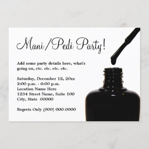 Maniboypedicure Party Inbjudningar