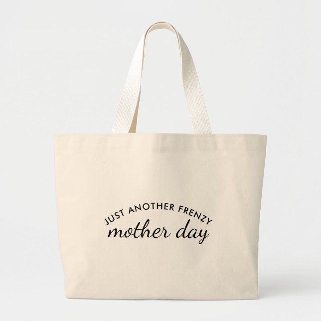 Manic Momday Funny Busy Mom Mother’s Day Gift Jumbo Tygkasse (Framsidan)
