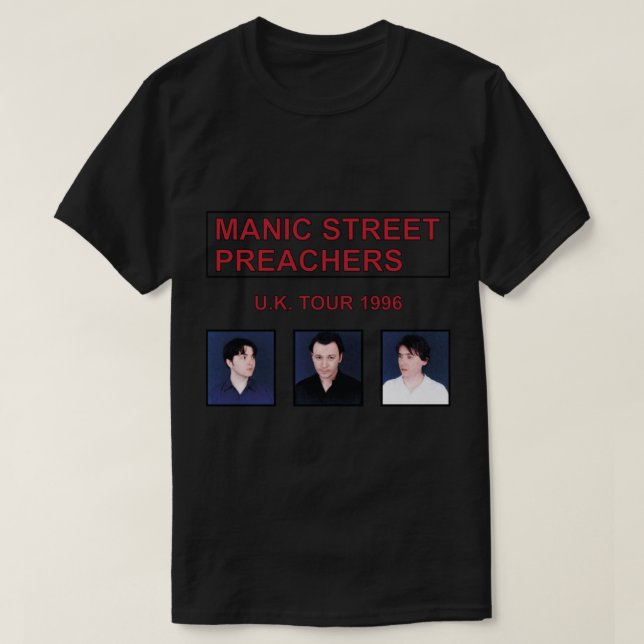 Manic Street Preacher Uk 1996 T-Shirt (Design framsida)