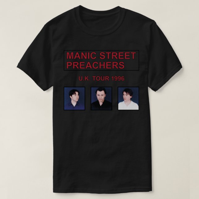 Manic Street Preacher Uk 1996 T-Shirt (Design framsida)
