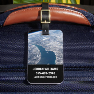Manicouagan Crater och Saint Lawrence River Bagagebricka