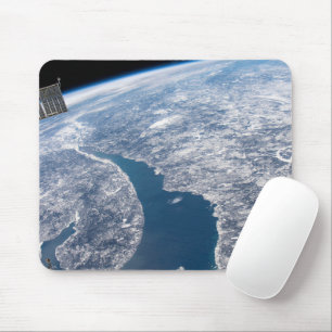 Manicouagan Crater och Saint Lawrence River Musmatta