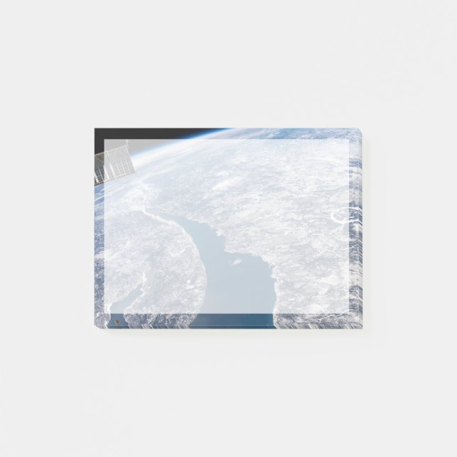 Manicouagan Crater och Saint Lawrence River Post-it Block (Framsida)